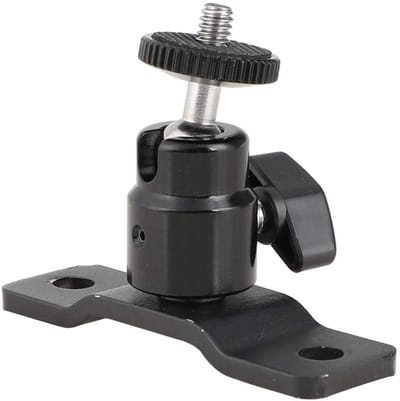 Allecto - Ball Head met Voetsteun - Monitorsteun - Stabiel en Duurzaam - Compact formaat - Perfect voor Videoproductie - Geschikt voor DSLR en Camc..