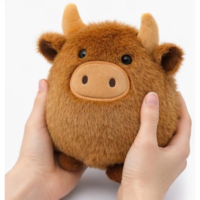 Kawaii Hooglandkoe Pluche Pluche Dieren Pluche Dieren Schattige Stier Sleutelhangers Knuffeldier Auto Sieraden Super Zachte Kussens Hanger Verjaardagscadeau