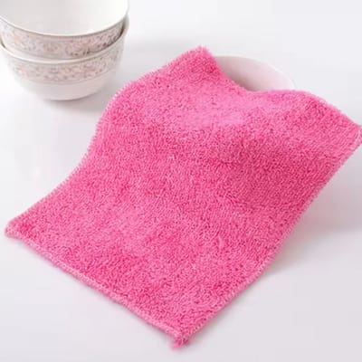 2x Vaatdoek - Reinigingsdoek - washanddoek - Schoonmaken - Handdoek - Roze