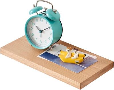 Thijox - Zwevende Wandplank Eiken 30 cm - Houten Plank voor Badkamer, Slaapkamer, Woonkamer, Keuken, Kantoor - Ideaal voor Kruidenrek en Decoratie