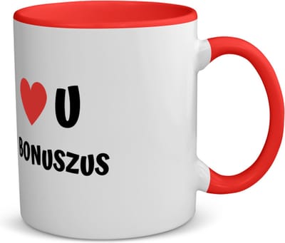 Akyol - love u bonuszus koffiemok - theemok - roze - Zus - de liefste zus - verjaardag - cadeautje voor zus - zus artikelen - kado - geschenk - 350 ML inhoud