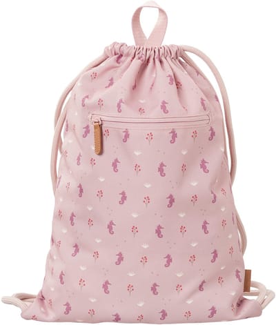 Fresk Zwemtas Meisjes - Gymtas - Waterafstotende Strandrugzak voor Kinderen – Zwemzak met Ophanglus - 38 x 27 cm - Roze - Seahorse