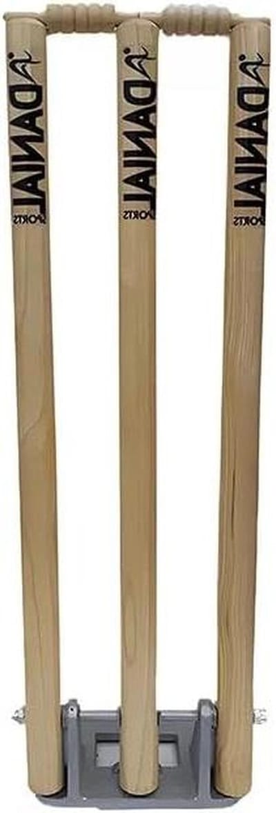 Cricket Stumps - Wickets - Sport Beoefenen - Veerbelast - Standaard Maat - Houtkleur