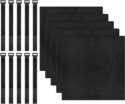 Trapkussens Set - Treden Matten - Veilig Klimmen - Antislip Eigenschappen - 25 x 25 cm - Zwart