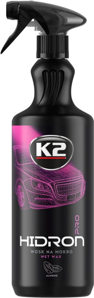 K2 HIDRON PRO Serie - Auto Wassen - Snel Detailer - Hydrofobe Barrière - Aangename Amandelgeur