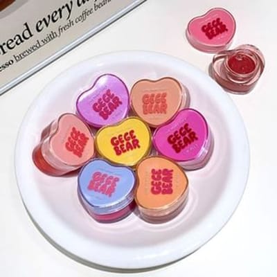 Gege Bear - BUY 3 GET 40% OFF - Love Heart Juicy Lip Gloss - 8 Colors #01 Water Pink Peach - 8g