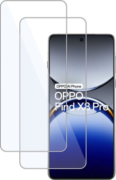 2x Screenprotector geschikt voor OPPO Find X8 Screenprotector – Gehard Glas - Proteqt+