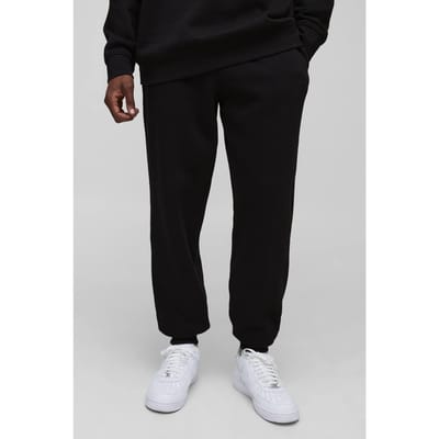 Tall Essential BM Signature Regular Fit Jogger | Black | Size Small