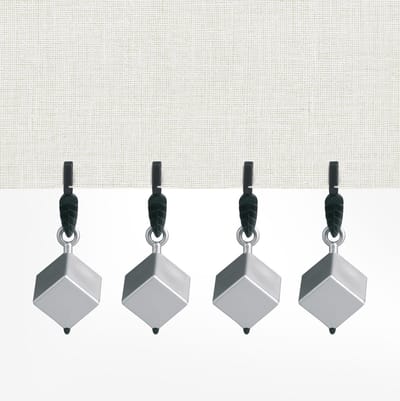 d-c-fix Tafelkleed Gewichtjes - 6x6cm - Grijs - Kubus - 4 stuks