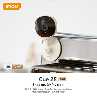 IMOU Cue 2E 3MP Wifi Camera Babyfoon Camera Menselijke detectie Compacte slimme nachtzichtcamera Indoor Mini Surveillance