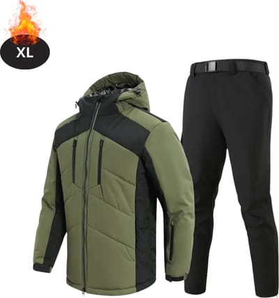 Bovista Skipak - SkiBroek - Skijas - Ski Suit - Wintersport - Heren - 2-Delig - Legergroen - Maat XL