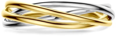 Bicolor Gouden Ring 4209094 – 14 Karaat Geel- en Witgoud 5 mm