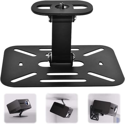 Projector Houder - Projector standaard - Stabiele Projectie - Verstelbare Hoek - 16 x 12 cm - Zwart