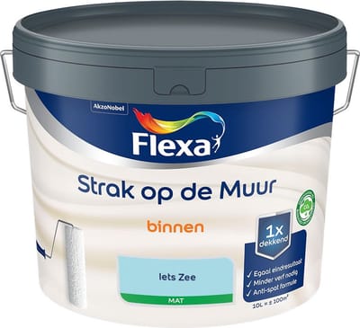 Flexa - Strak Op De Muur Binnen Mat - Iets Zee - Mengverf - 10 L