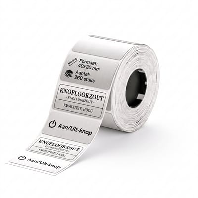 Niimbot - Labels/Etiketten M2 - 40x20mm - 260 vellen - Zilver