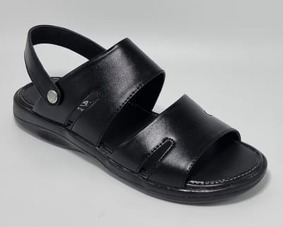 Millat - Sandalen Heren - Lichtgewicht Heren Sandalen - Cadeau voor Hem - Zacht Voetbed - Makkelijke Instap - Zwart - Maat 40