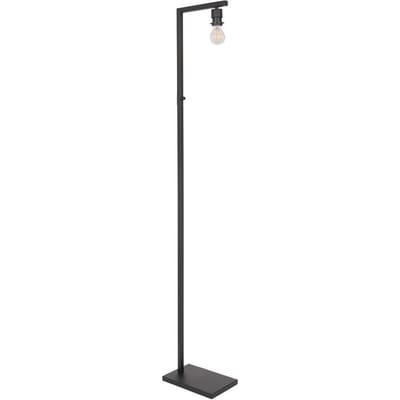 Zwarte vloerlamp Stang 2997ZW van Steinhauer - Modern ontwerp, 160cm hoog, kunststof en metaal, ideaal voor binnengebruik zonder kap