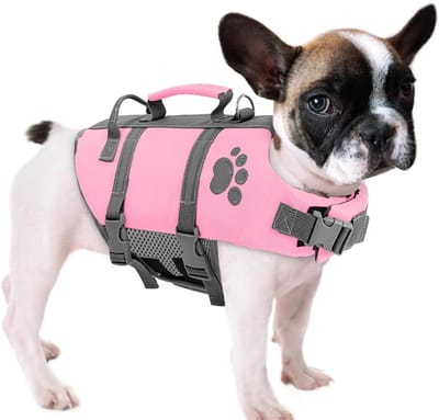 Hondenreddingsvest - Zwemhulp Hond - Veilig Zwemmen - Snelle Redding Handgreep - XS Borstomvang 19 Inch - Roze