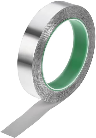 sourcing map Aluminium folie tape hoge temperatuur tape 20 mm voor HVAC afdichtende patches van hete en koude luchtkanalen plakband 20 m