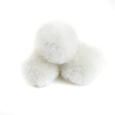 Onf3 - Pompon van kunstbont - Pluche ballen voor handwerk - 6 cm