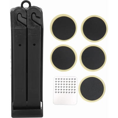 Fietsbandenreparatieset Lekreparatiegereedschapsset Bandenlichter Band Plakker zonder lijm Rasp black