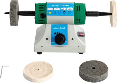 Tafel Polijstmachine - Kleine Polijstbank - Sieraden Bewerken - Variabele Snelheid - Tot 10.000 RPM - Zilver