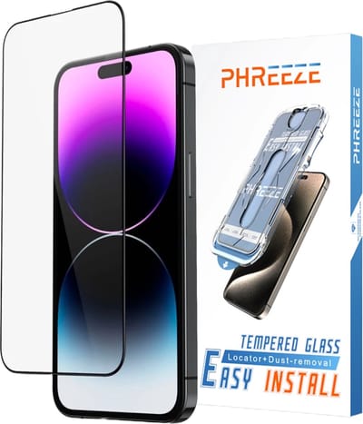 Beschermglas - Geschikt voor iPhone 14 Screenprotector met Montageframe - 100 Procent Plakgarantie - Screen Protector - 9H Gehard Glas