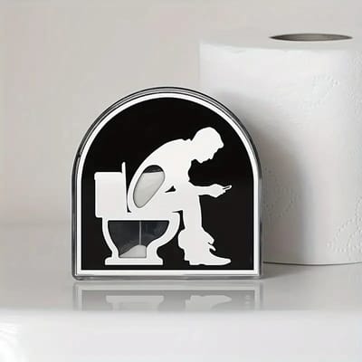 Humoristische Toilet Zandloper Timer - 360° Draaiend Design - 5-Minuten Aftellen - Origineel Cadeau voor Vaderdag, Kerst & Badkamerdecoratie