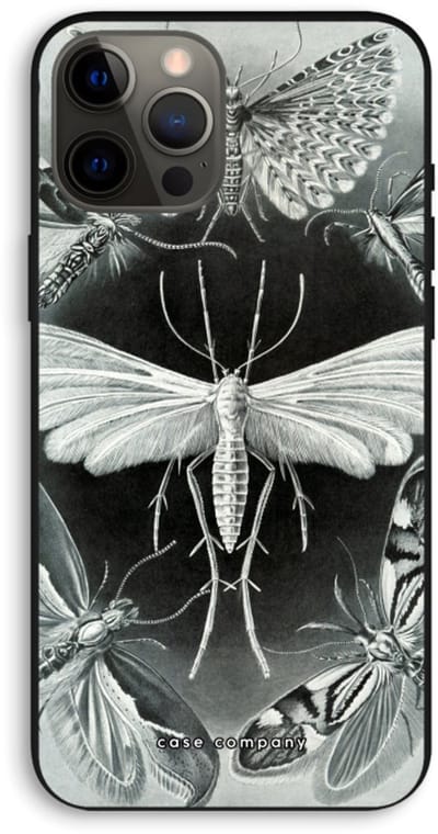 Case Company® - Hoesje geschikt voor iPhone 12 Pro Max hoesje - Haeckel Tineida - Biologisch Afbreekbaar Telefoonhoesje - Bescherming alle Kanten en Schermrand