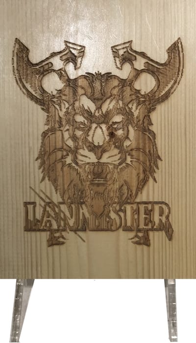 CharredArt - Houten Bord Game Of Thrones Lannister | Hout kunst - Huis decoratie woonkamer - Wanddecoratie accessoires - Kamer interieur decoraties