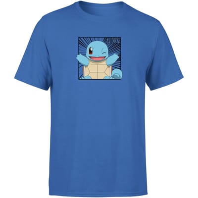 Pokémon Pokédex Squirtle #0007 Men's T-Shirt - Blue - S