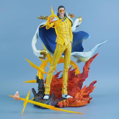 27,5 cm/10,83 inch Anime One Piece Figuur Borsalino Actiefiguren PVC Beeldje Desktop Ornament Collectie Model Speelgoed Leuke Cadeaus With Box yellow