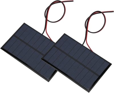 Mini Zonnepaneel - Zonnecel Module - Doe-het-zelf Projecten - Polykristallijne Constructie - 110x69mm - Zwart