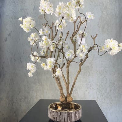 Seta Fiori - Kunst bloesemboom - Kunstboom - Wit - 75cm - Voor binnen - Sakura - Rituals -