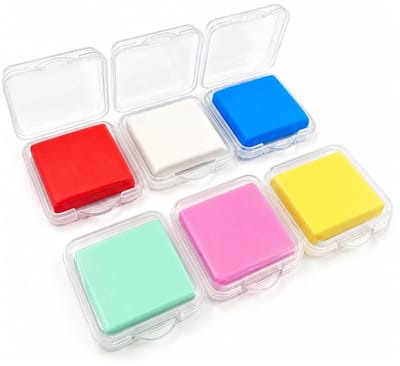 Dailygoods - Kneedgum, 3,2 x 3,5 cm, kneedgum, zacht kneedbare gummen, schetstekening met kneedgum, kneedgum voor kleurrijke tekening, schilderen, schoolbenodigdheden (6 stuks)