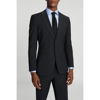 Reiss Hope Blazer Black Blazer — Regular Fit Maat: 36R | Blazers Outlet | Heren | Zwart