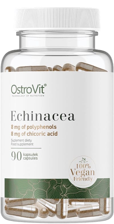 Supplementen - Echinacea 200mg - Vegan - 90 Capsules - OstroVit -