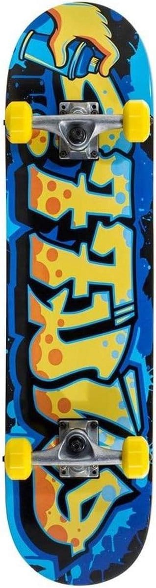 Skateboard - Compleet board - Stunts oefenen - 7 lagen esdoorn - 775 inch breed - Geel