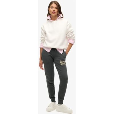 Dames slim fit joggingshort Superdry Luxe Metallic Logo
