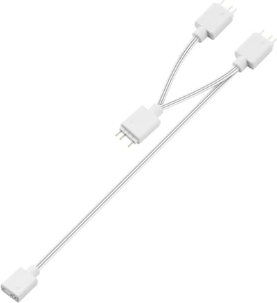 5V 3-Pin ARGB Splitter en Verlengkabel, 1 naar 3/4/6 Splitter voor CPU Koeler, Ventilatoren en LED Strip Verlichting