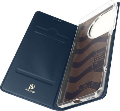 Dux Ducis - Telefoon Hoesje geschikt voor de OnePlus 11 - Skin Pro Book Case - Donker Blauw