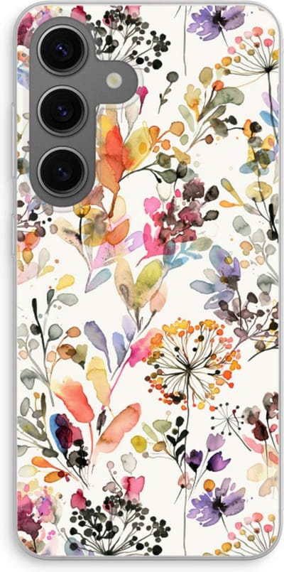 Case Company® - Hoesje geschikt voor Samsung Galaxy S24 hoesje - Wilde grassen - Soft Cover Telefoonhoesje - Bescherming aan alle Kanten en Schermrand