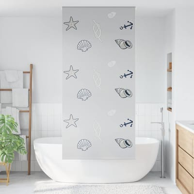 vidaXL - Doucherolgordijn - 110x240 - cm - stofbreedte - 106 - cm