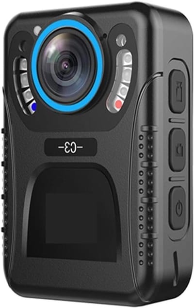 Mini Body Camera - Draagbare Recorder - Beveiliging Werk - Explosieveilig Waarschuwingslampje - 128GB Opslag - Zwart
