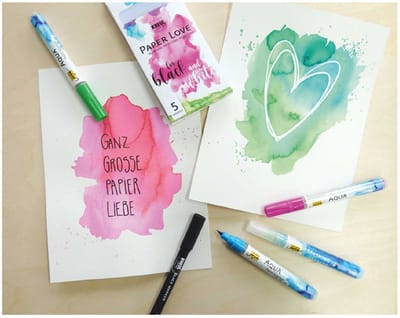 Markeerstiftset 'PaperLove', set van 5 stuks