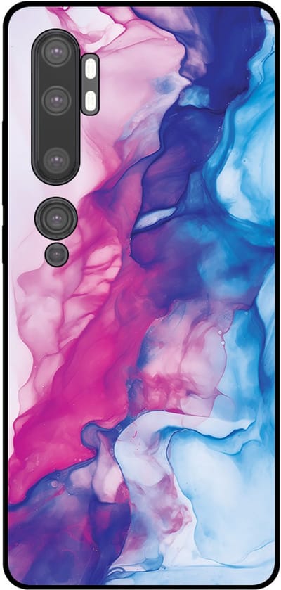 Smartphonica Telefoonhoesje Geschikt voor Xiaomi Mi Note 10 / 10 Pro met Roze Blauw Marmer Opdruk - TPU Backcover Case Rose Blue Marble Design geschikt voor Xiaomi Mi Note 10;Xiaomi Mi Note 10 Pro