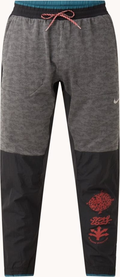 Nike Phenom Elite Wild Run tapered fit cropped hardloopbroek - Zwart/ Grijs - Maat S
