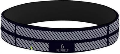 Zipper Reflective Zwart - Running belt - Hardloopriem - L