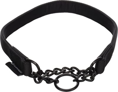 Flamingo - Hond Anti-trek halsband Trero Zwart L 44-55cm 20mm