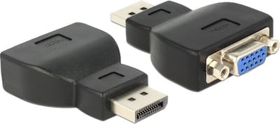 DeLOCK premium DisplayPort naar VGA adapter - DP1.2 (1920 x 1200) / zwart